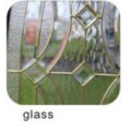 hot sale best price 3/4 oval wrought iron glass door panels